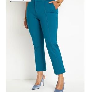 Eloquii "The Ultimate Stretch Slim Leg Pant" in Dark Teal